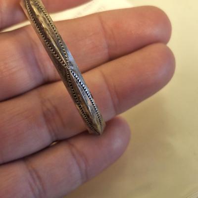 Sterling silver baby bracelet.