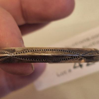 Sterling silver baby bracelet.