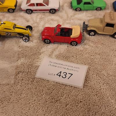 vintage diecast toy cars, some are lesney and tomica and one or two may be hotwheels.