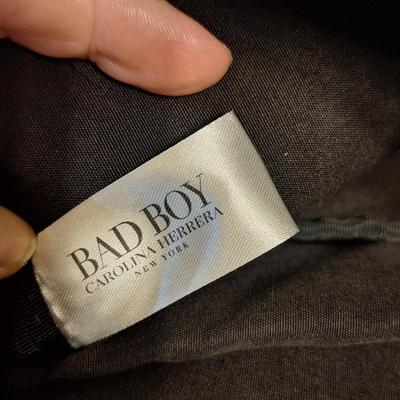 Carolina Herrera Bad Boy black faux leather toiletry bag