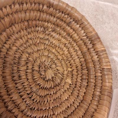 hand woven coiled basket