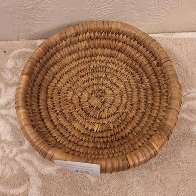 hand woven coiled basket