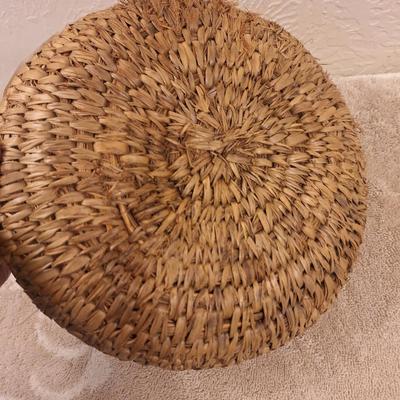 hand woven coiled basket