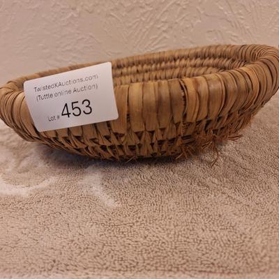 hand woven coiled basket