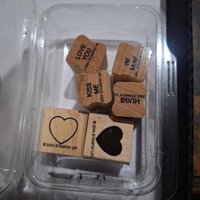 stampin up Sweet talk valentine rubber stamps