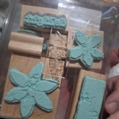 Stampin' Up! Paint Prints wood-mounted rubber stamp set,