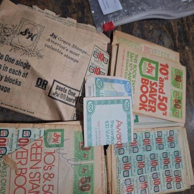 S& H Green stamps and quick saver books