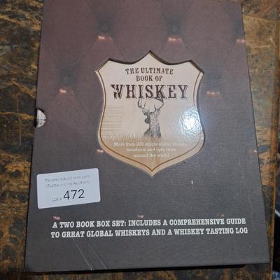 The Ultimate Book of Whiskey. 
It is a two-book box set that includes a comprehensive guide to global whiskeys and a whiskey tasting log.