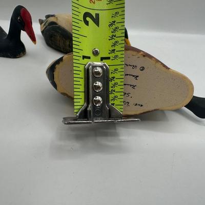 ANRI Italian Hand-Carved Wooden Wildlife Duck Figurines