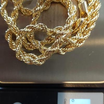 14kt Gold Filled Rope Chain