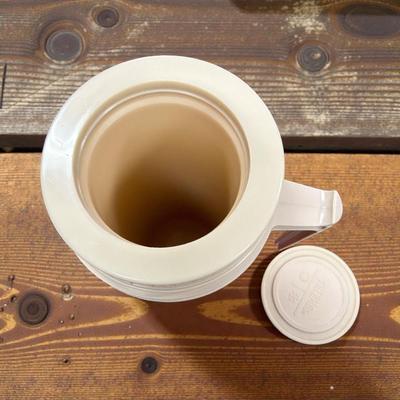 Vintage King Seeley Thermos Brand Model 7402 Vacuum Flask in Orange