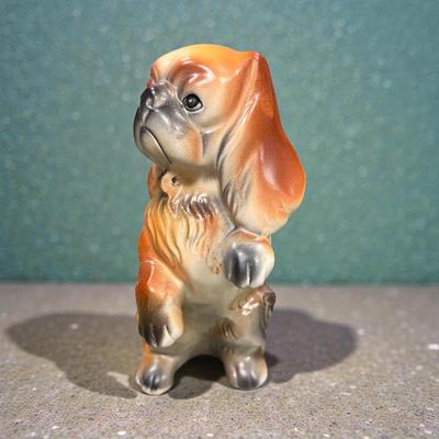 Vintage Ceramic Pekingese Dog Figurines