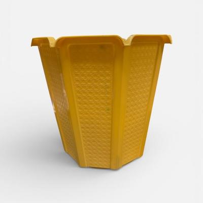 Set of Three Vintage Rubbermaid Octagon Wastebaskets Model 2945