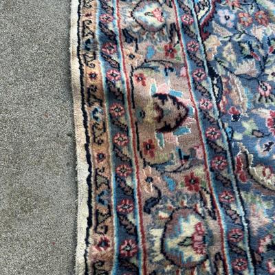 Antique Hand-Knotted Persian Rug  Floral Medallion Design  Wool With Possible Silk-Cleaned Professionally 