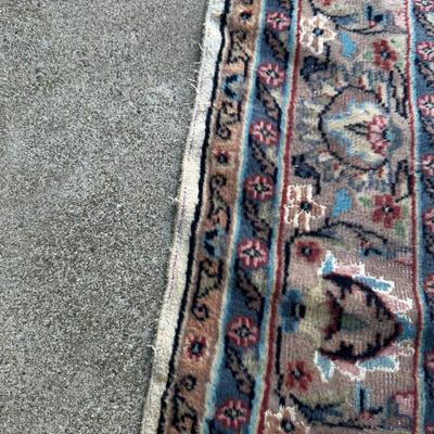 Antique Hand-Knotted Persian Rug  Floral Medallion Design  Wool With Possible Silk-Cleaned Professionally 