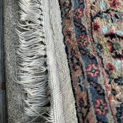 Antique Hand-Knotted Persian Rug  Floral Medallion Design  Wool With Possible Silk-Cleaned Professionally 