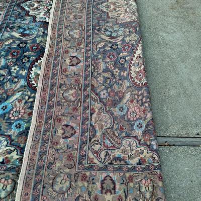 Antique Hand-Knotted Persian Rug  Floral Medallion Design  Wool With Possible Silk-Cleaned Professionally 