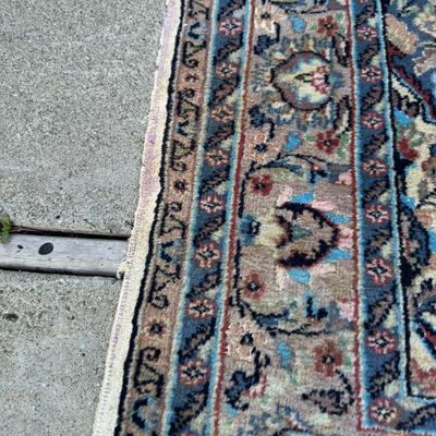 Antique Hand-Knotted Persian Rug  Floral Medallion Design  Wool With Possible Silk-Cleaned Professionally 