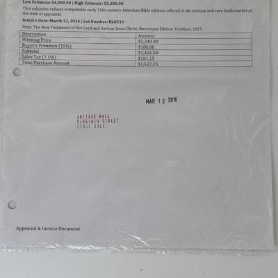 Antique 1827 New Testament & 18281831 Handwritten American Religious Journal  Exceptional Early Faith 