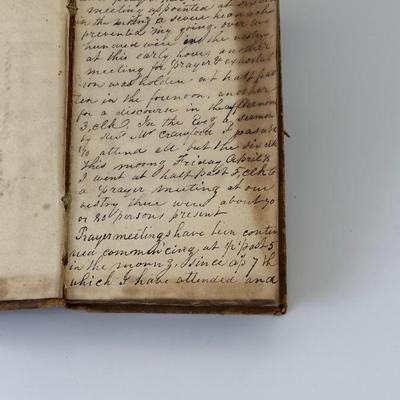 Antique 1827 New Testament & 18281831 Handwritten American Religious Journal  Exceptional Early Faith 