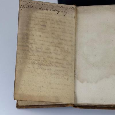 Antique 1827 New Testament & 18281831 Handwritten American Religious Journal  Exceptional Early Faith 