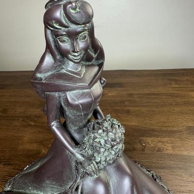 Rare Disney Sleeping Beauty Aurora Resin Garden Statue