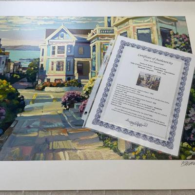 Signed Limited Edition Serigraph Grove Street By Howard Behrens  Hand-Signed With Certificate Of Authentici