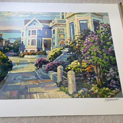 Signed Limited Edition Serigraph Grove Street By Howard Behrens  Hand-Signed With Certificate Of Authentici