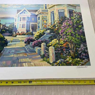 Signed Limited Edition Serigraph Grove Street By Howard Behrens  Hand-Signed With Certificate Of Authentici