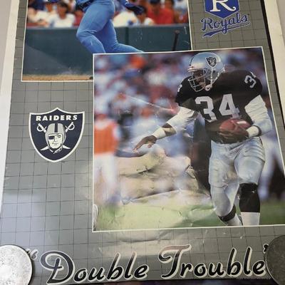 Large Lot Of Vintage Sports Posters  NBA, NFL & MLB Legends (Jordan, Bo Jackson, 49ers, Giants)