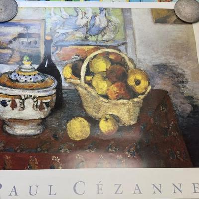 Vintage Fine Art Exhibition Posters Lot  Czanne, Goya, Toulouse-Lautrec, Impressionist & Modern Art Prints
