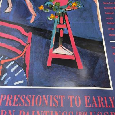 Vintage Fine Art Exhibition Posters Lot  Czanne, Goya, Toulouse-Lautrec, Impressionist & Modern Art Prints