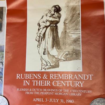 Vintage Fine Art Exhibition Posters Lot  Czanne, Goya, Toulouse-Lautrec, Impressionist & Modern Art Prints