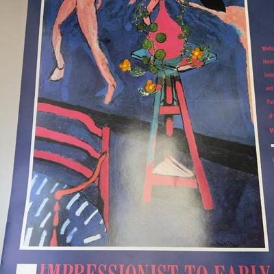 Vintage Fine Art Exhibition Posters Lot  Czanne, Goya, Toulouse-Lautrec, Impressionist & Modern Art Prints
