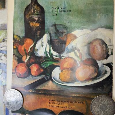 Vintage Fine Art Exhibition Posters Lot  Czanne, Goya, Toulouse-Lautrec, Impressionist & Modern Art Prints