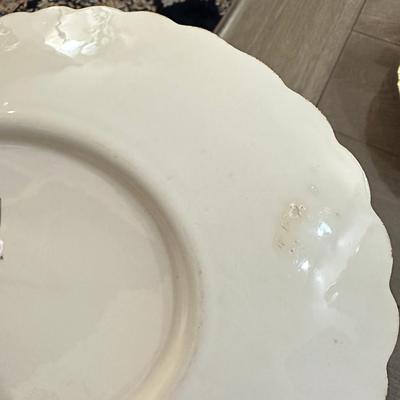 22K Pure Gold Vintage Floral Porcelain Dinnerware Set With Gold Trim Plates, Cups, Bowls & Serving 43 Pieces