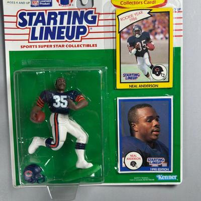 Kenner Starting Lineup Vintage Sealed Sports Collectible Figure Includes Rookie Year Card 