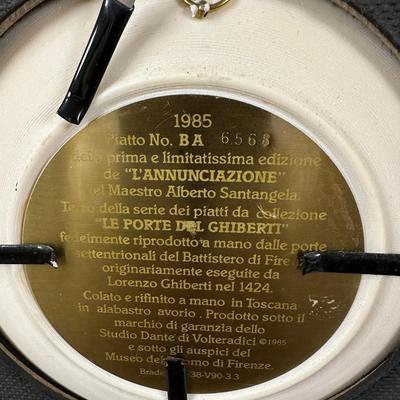 Limited Edition Collector's Plate From The Series LE PORTE DEL GHIBERTT With Frame