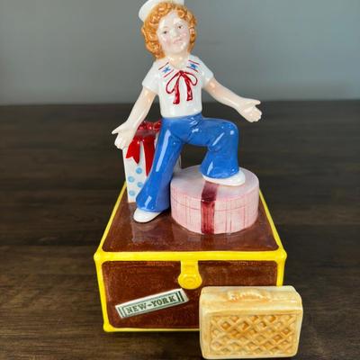 Vintage Figurine Music Box