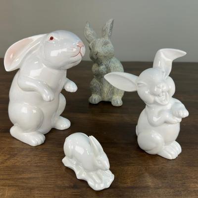 Bunny Statues Mix Lot
