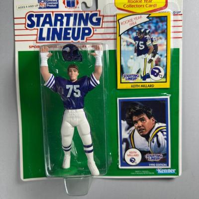 Kenner Starting Lineup Vintage Sealed Sports Collectible Figure Includes Rookie Year Card