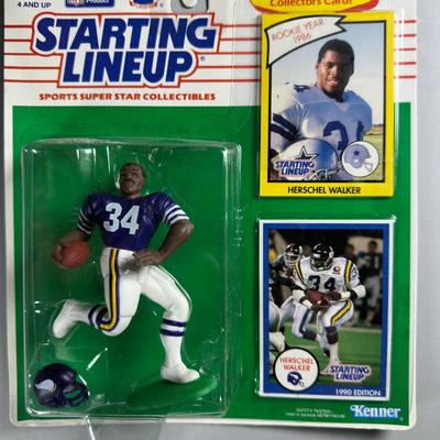 Kenner Starting Lineup Vintage Sealed Sports Collectible Figure Includes Rookie Year Card 