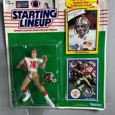Kenner Starting Lineup Vintage Sealed Sports Collectible Figure Includes Rookie Year Card 