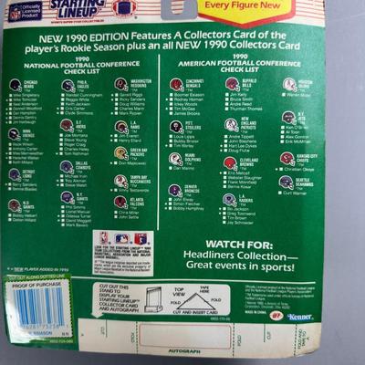 Kenner Starting Lineup Vintage Sealed Sports Collectible Figure Includes Rookie Year Card