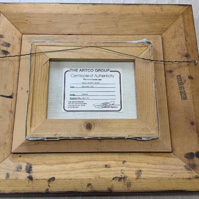 Framed Original Oil Painting  Paris Street Scene By G. Garbar (Artco Group, COA)