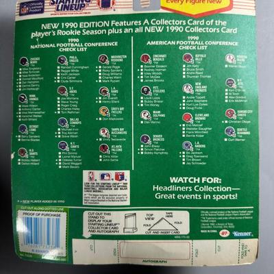 Kenner Starting Lineup Vintage Sealed Sports Collectible Figure Includes Rookie Year Card 