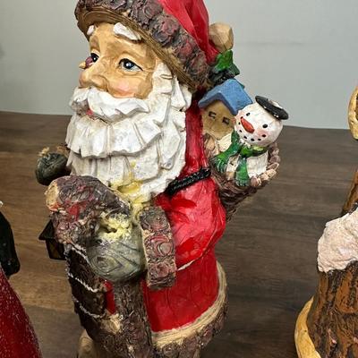 Collection Of Vintage Santa Claus Figurines