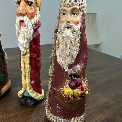 Collection Of Vintage Santa Claus Figurines