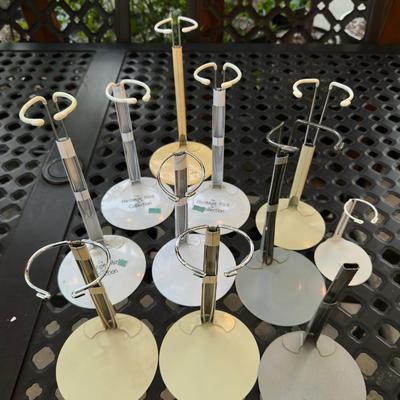 Metal Doll Stands Lot