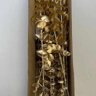 Gold Artificial Eucalyptus Stem Set